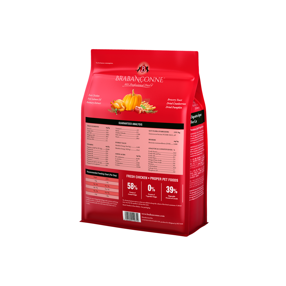 【Brabanconne 爸媽寵】881專業系列 全貓增強消化專業配方 2.5kg (腸胃敏感/消化不良貓專用 益生菌與益生元 改善便臭低敏調理)