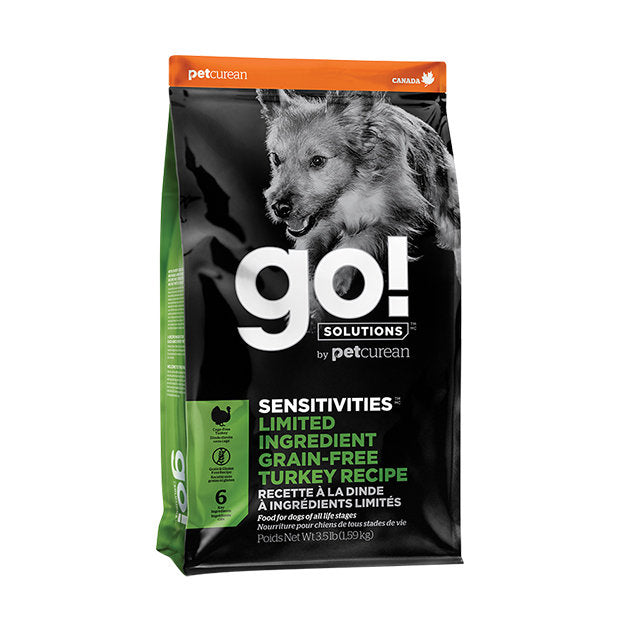 【GO! SOLUTIONS】 低敏美毛系列 Sensitivities 無穀物全犬糧 12lb / 22lb (新鮮去骨火雞肉配方 單一低敏禽類蛋白 溫和精瘦控體/皮膚敏感修復/高消化率腸胃守護)