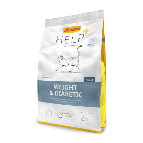 【Josera HELP+ 德寵】成貓減重及糖尿控制天然草本配方 (2kg) (德國製造 | 超重與糖尿病控制專科膳食,低熱量低糖 X 獨家草本生薑複合物)