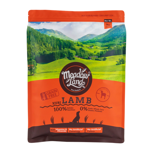 【Meadowland】羊肉 強壯配方全犬糧 (5kg / 10kg 紐西蘭頂級放養肉源 滋補強壯配方 促進消化吸收)