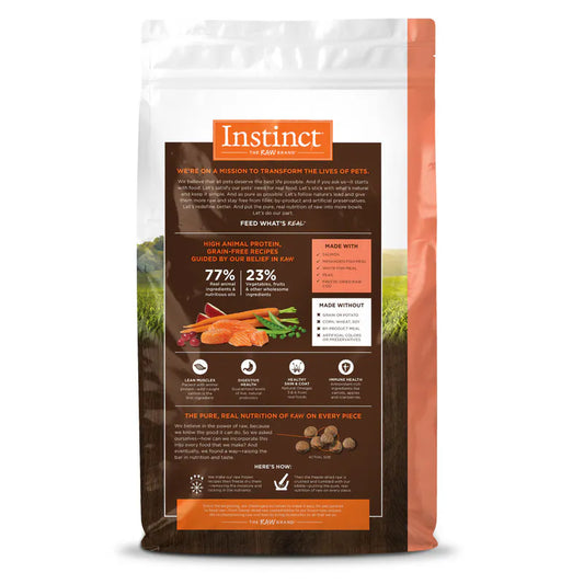 【Instinct 本能】Original 無穀物三文魚全貓糧 (4.5Lbs / 10Lbs) (美國製造 | 深海極致美毛傳奇,野生捕獲三文魚第一成份 X 凍乾鱈魚粉噴塗)