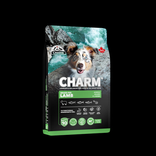 【CHARM 野性魅力】超能精華草飼羊全犬糧 (5.4KG / 10KG) (加拿大製造 | 90%高動物蛋白 X Protect10™ 全球首創十項專利超能精華)