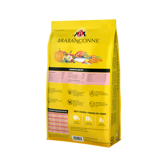 【Brabanconne 爸媽寵】日常系列 大型成犬雞肉配方 10kg (大型成犬專用 比利時製造 強健骨骼 消化健康)
