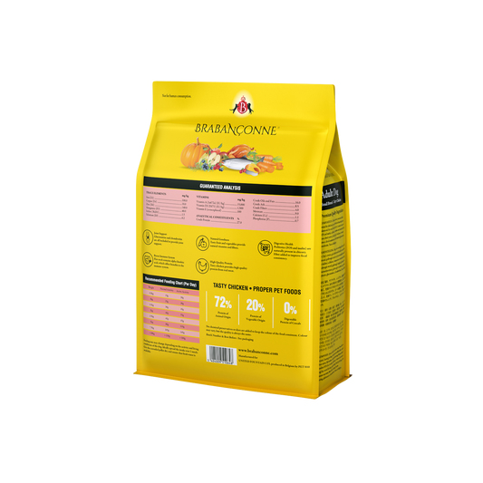 【Brabanconne 爸媽寵】日常系列 小型成犬雞肉配方 2.5kg (小型成犬專用 比利時製造 強健骨骼 消化健康)