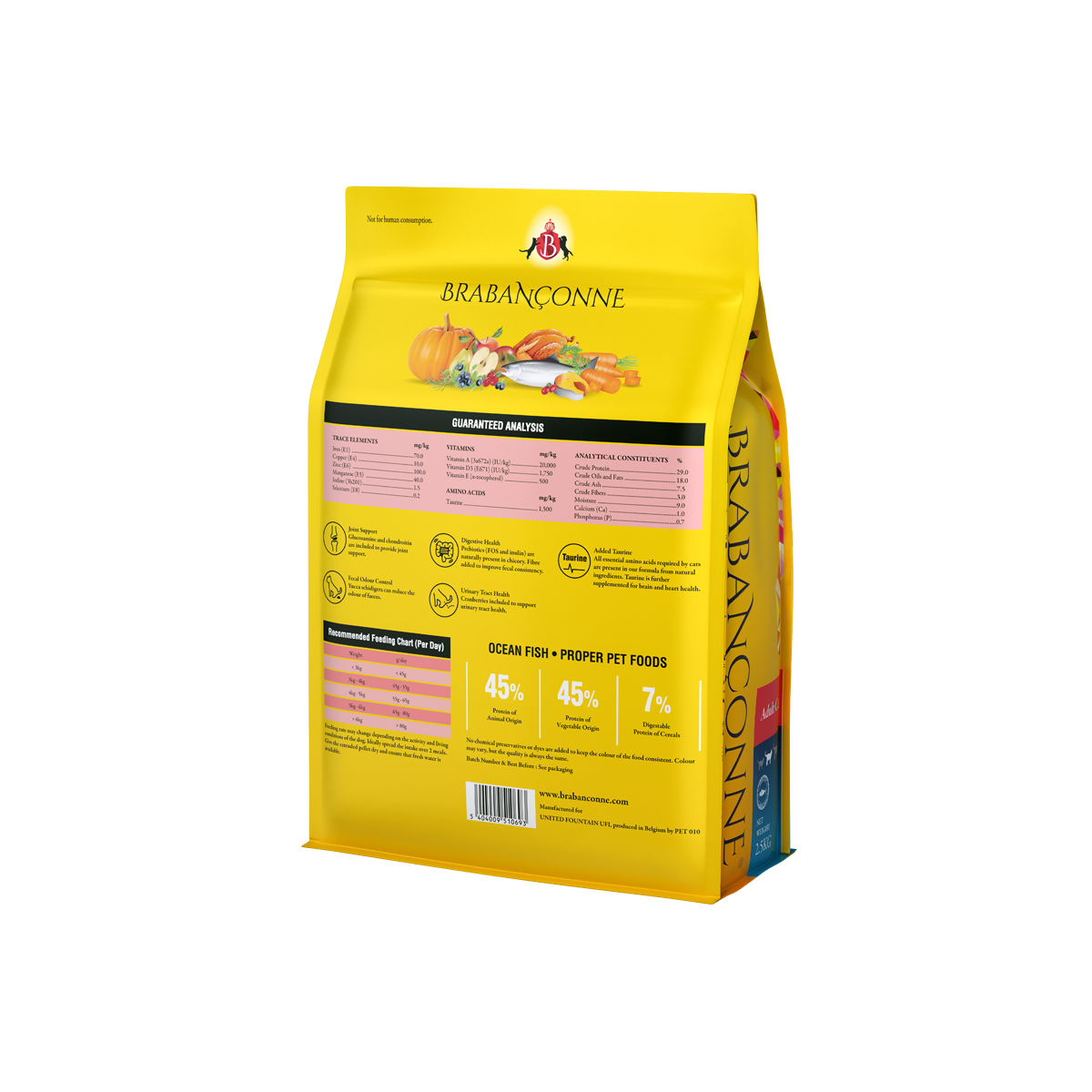 【Brabanconne 爸媽寵】日常系列 成貓魚肉配方 2.5kg (成貓專用 比利時製造 五種海洋魚 護膚爆毛與泌尿關節全面保健)