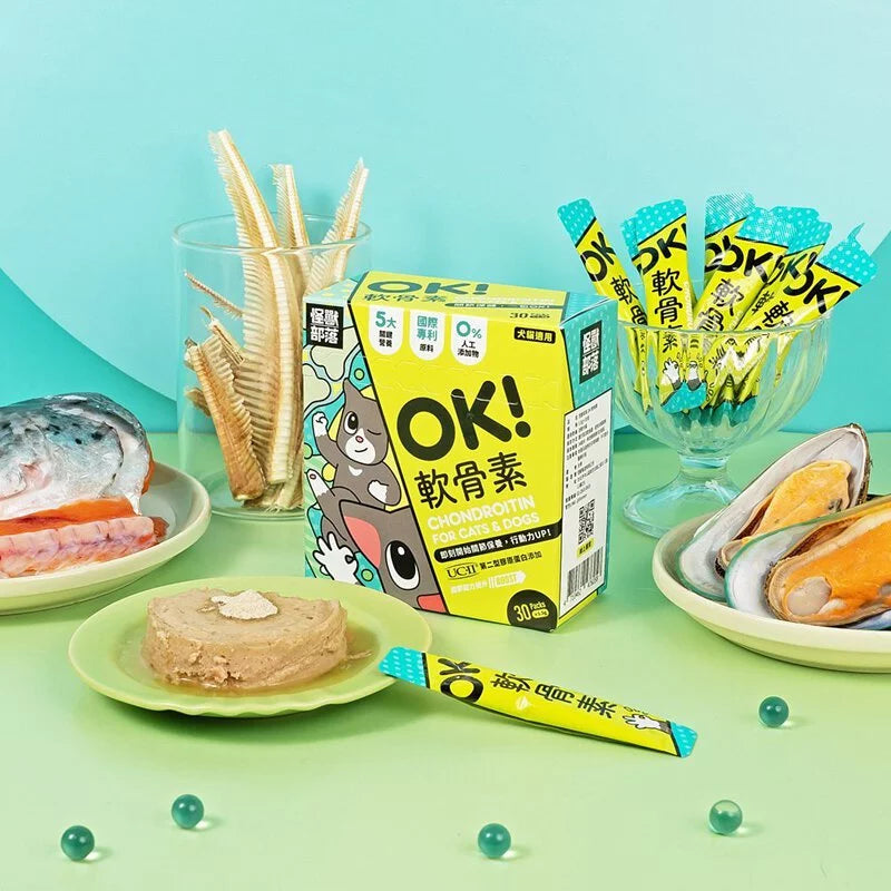 【怪獸部落 LitoMON】OK!軟骨素 1.5g x 30包 (五大關節營養極致複方)