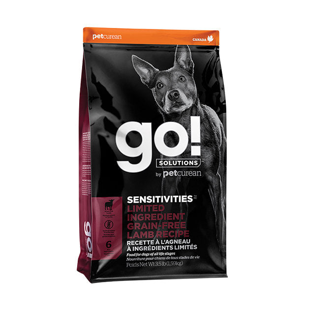 【GO! SOLUTIONS】 低敏美毛系列 Sensitivities 無穀物全犬糧 22lb (草飼羊肉配方 單一低敏肉類蛋白 免疫系統強化/無馬鈴薯低敏/胃腸皮毛守護)