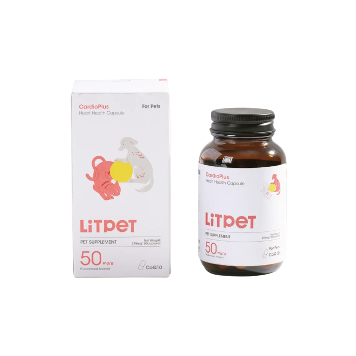 【LitPet】心力守護膠囊 60粒 (貓狗適用) - 中老年心血管初老保養