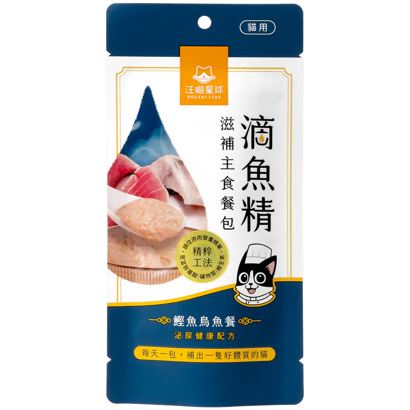 汪喵星球 - 滴魚精滋補主食餐包 (鰹魚烏魚餐) 40g