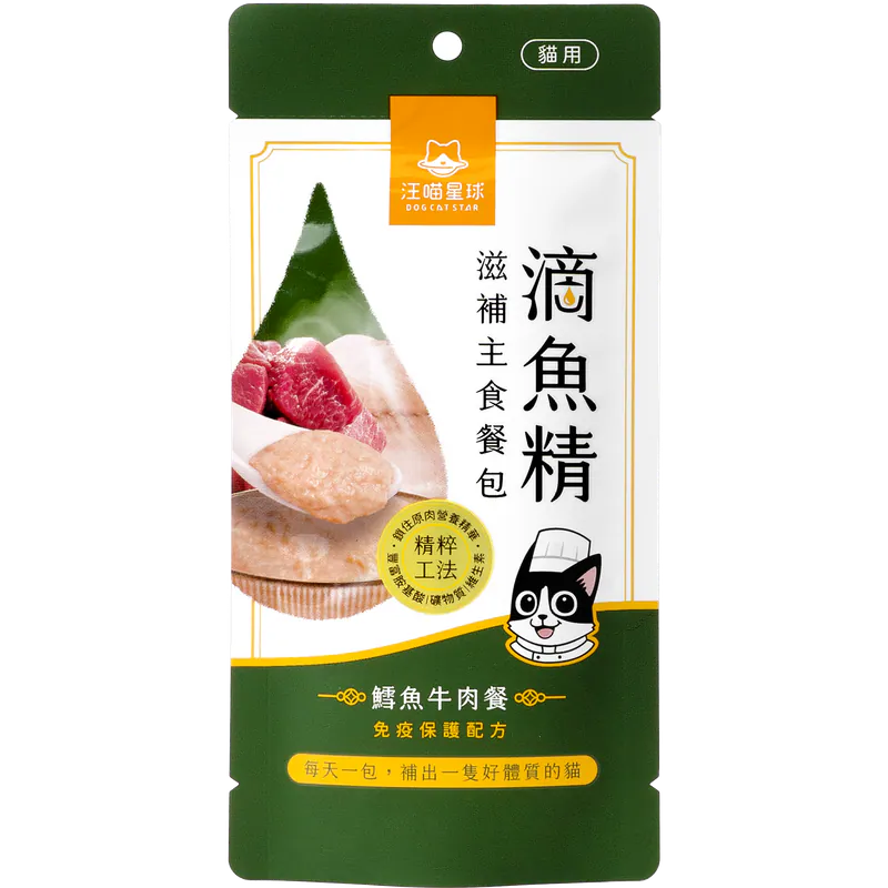 汪喵星球 - 滴魚精滋補主食餐包 (鱈魚牛肉餐) 40g