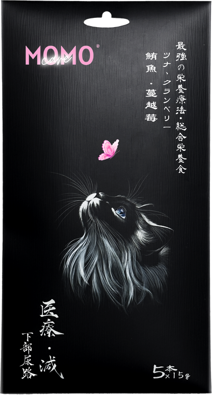 【MomoCare 萌寵守護】功能性主食軟肉泥 - 下部尿路 (鮪魚/蔓越莓) 15g x 5本
