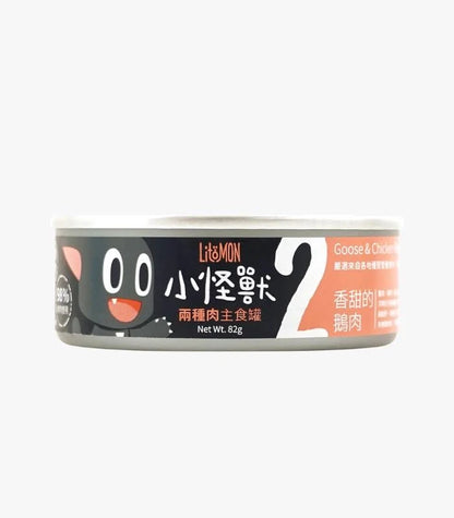 怪獸部落 - 2種肉無膠主食罐 (香甜的鵝肉) 82g