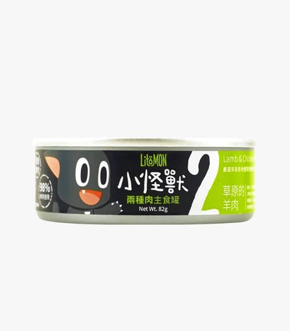 怪獸部落 - 2種肉無膠主食罐 (草原的羊肉) 82g