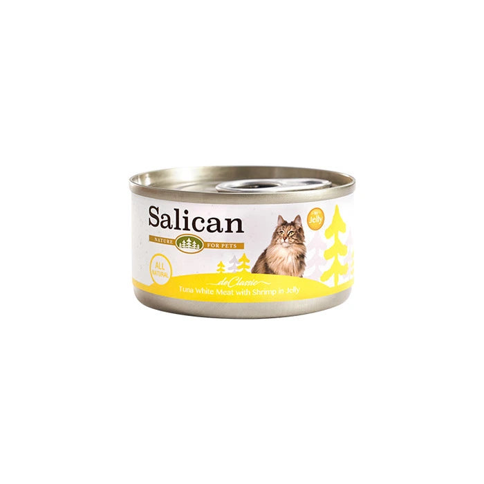 Salican 吞拿魚系列 白肉吞拿魚+鮮蝦啫喱 主食罐 85g
