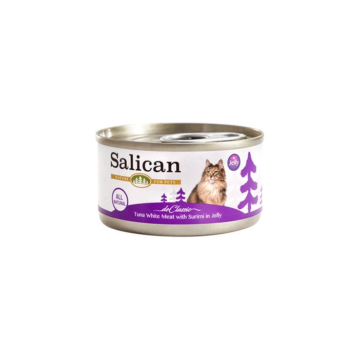 Salican 吞拿魚系列 白肉吞拿魚+蟹肉啫喱 主食罐 85g