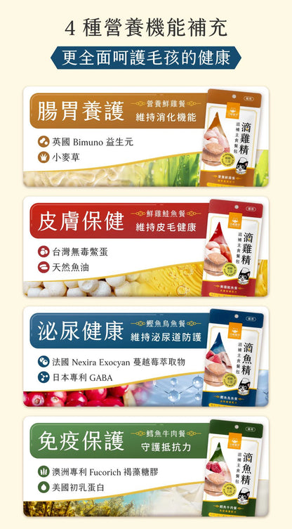 汪喵星球 - 滴魚精滋補主食餐包 (鰹魚烏魚餐) 40g