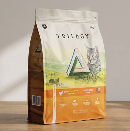 【TRILOGY 奇境】 澳洲雞肉＋紐西蘭羊肺凍乾 無穀物全貓糧 1.8kg / 5kg (天然低敏高能量 肉粒+凍乾雙重口感 瞬效控毛球/極致減便臭/強效消化守護)