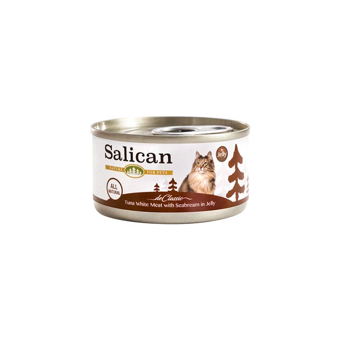 Salican 吞拿魚系列 白肉吞拿魚+鯛魚啫喱 主食罐 85g
