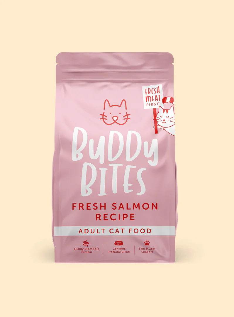 Buddy Bites 成貓三文魚配方乾糧 1Kg / 2Kg