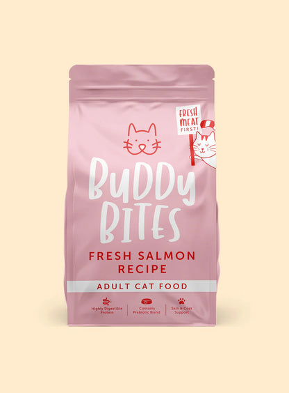 Buddy Bites 成貓三文魚配方乾糧 1Kg / 2Kg