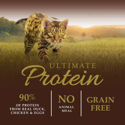 【Instinct 本能】Ultimate Protein 頂級蛋白質走地鴨成貓糧 (4Lbs) (美國製造 | 低敏降火與亮毛的究極肉量天花板，47% 逆天高蛋白 X 凍乾鴨肉包裹)