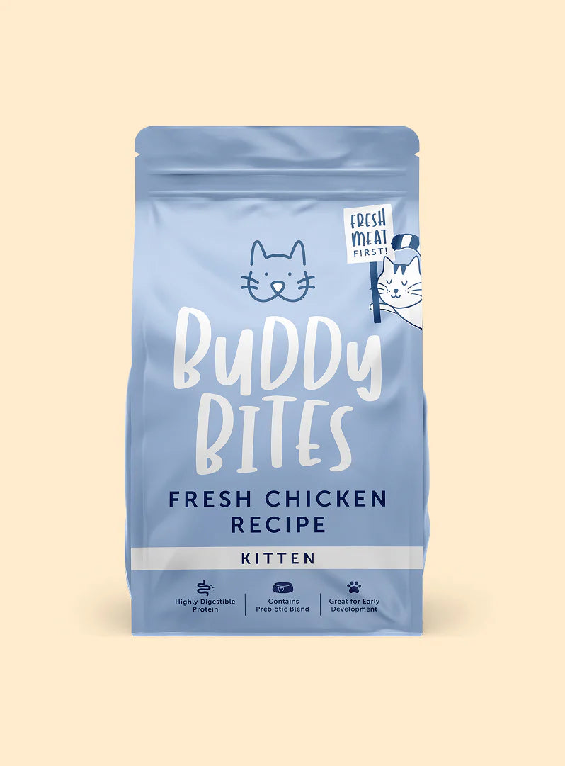 Buddy Bites 幼貓成長配方乾糧 - 雞肉口味 1Kg / 2Kg
