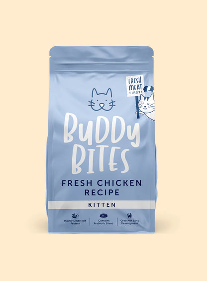 Buddy Bites 幼貓成長配方乾糧 - 雞肉口味 1Kg / 2Kg