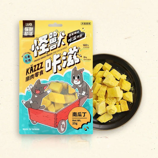 LitoMON 怪獸部落 咔滋原肉零食 凍乾南瓜丁 25g