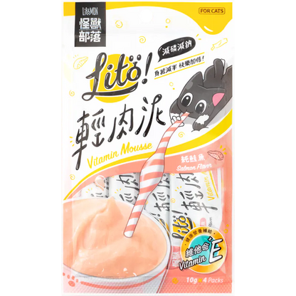 怪獸部落 Lito! 輕肉泥 (純鮭魚) 10g x 4入