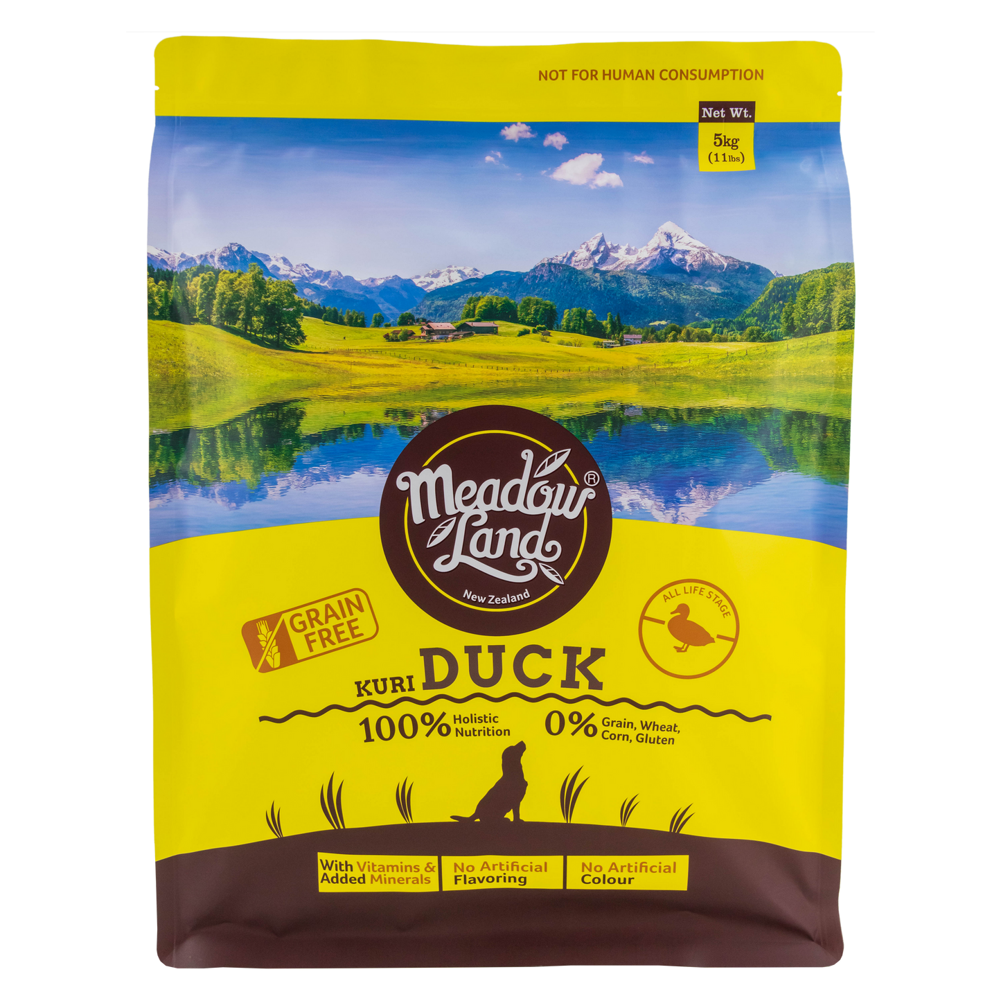 【Meadowland】鴨肉 低敏配方全犬糧 (5kg / 10kg 紐西蘭頂級放養肉源 溫和消化調理 挑嘴犬低敏糧)