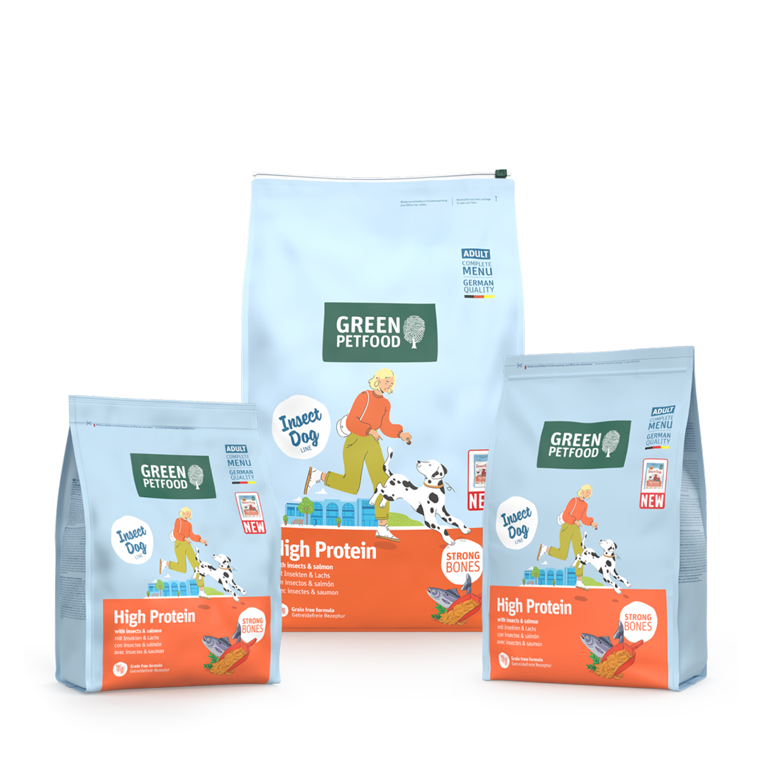 【Green Petfood】InsectDog High Protein 加倍皮膚防敏高蛋白成犬配方 4.5kg / 7.5kg (無穀物迷你顆粒約 0.8cm 雙重低致敏蛋白 健肌亮毛首選)