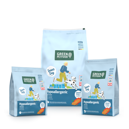 【Green Petfood】InsectDog Hypoallergenic 蟲製防皮膚過敏成犬配方 3kg / 4.5kg / 10kg (無穀物大顆粒約 1.5cm 頂級100%單一蟲蛋白 異位性皮炎終極救星)