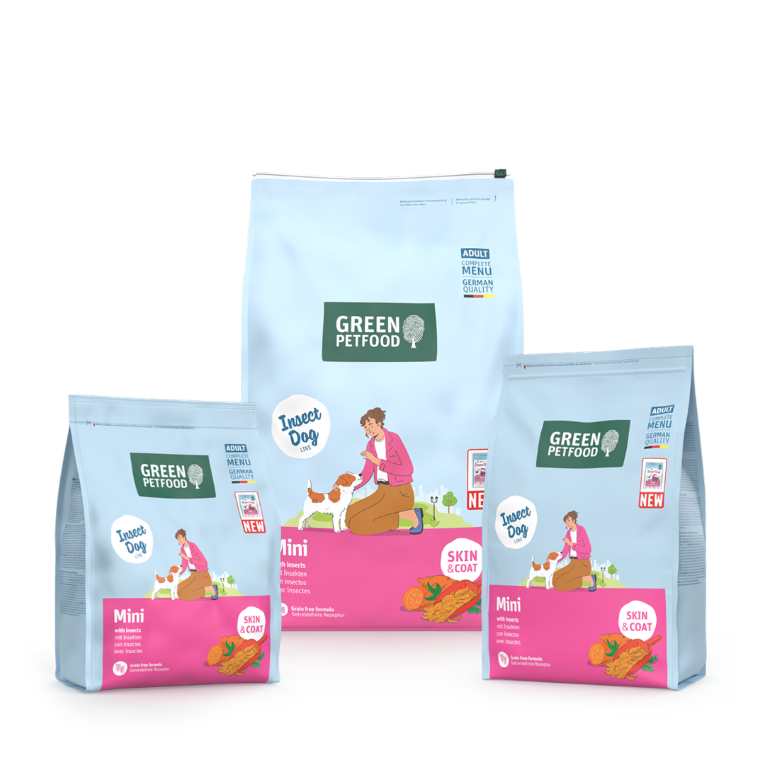 【Green Petfood】InsectDog Mini 升級皮膚防敏感迷你成犬配方3kg / 4.5kg / 7.5kg (無穀物迷你顆粒約 0.8cm 亞洲氣候定制 100%單一蟲蛋白 異位性皮炎終極救星)