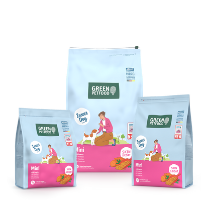 【Green Petfood】InsectDog Mini 升級皮膚防敏感迷你成犬配方3kg / 4.5kg / 7.5kg (無穀物迷你顆粒約 0.8cm 亞洲氣候定制 100%單一蟲蛋白 異位性皮炎終極救星)