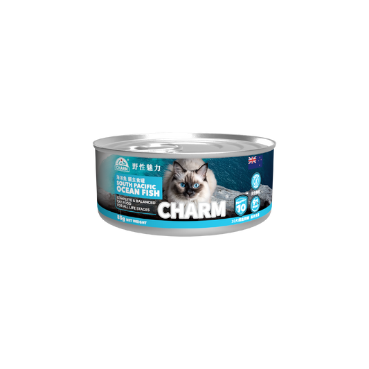 【CHARM 野性魅力】超能精華海洋魚貓主食罐 (85G) (紐西蘭製造 | 最高 92% 肉含量 X 十大超能精華)