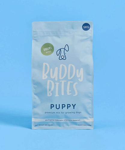 Buddy Bites 幼犬專用成長配方乾糧 雞肉+豬肉+三文魚美味三重奏 2Kg