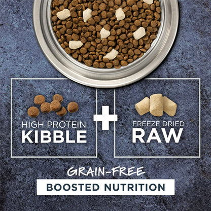 【Instinct 本能】Raw Boost® 無穀物生肉三文魚全貓糧 (4.5Lbs) (美國製造 | 美毛與適口性的究極進化，1.7% 逆天超高 Omega-3 X 跨界海陸凍乾丁)