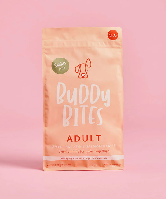 Buddy Bites 成犬三文魚甜薯配方乾狗糧 2Kg