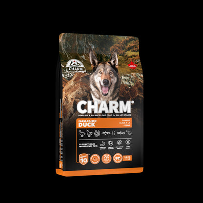【CHARM 野性魅力】超能精華農場鴨全犬糧 (5.4KG / 10KG) (加拿大製造 | 90%高動物蛋白 X Protect10™ 全球首創十項專利超能精華)