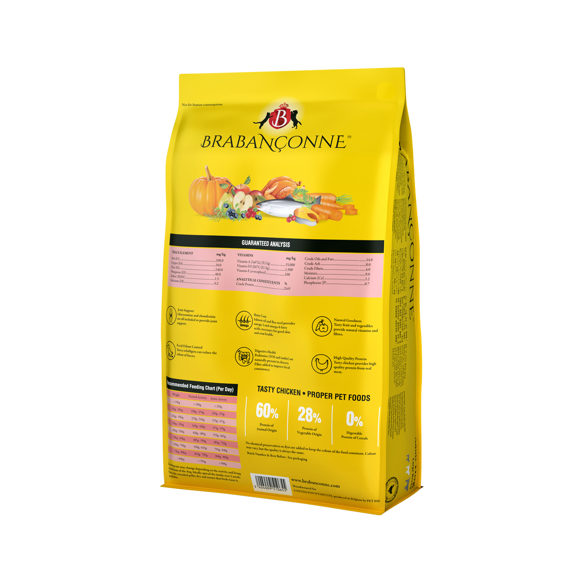 【Brabanconne 爸媽寵】日常系列 大型成犬雞肉配方 10kg (大型成犬專用 比利時製造 強健骨骼 消化健康)