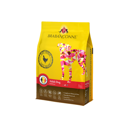 【Brabanconne 爸媽寵】日常系列 小型成犬雞肉配方  2.5kg (小型成犬專用 比利時製造 強健骨骼 消化健康)