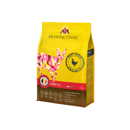 【Brabanconne 爸媽寵】日常系列 成貓鮮雞肉配方  2.5kg (成貓專用 比利時製造 泌尿道呵護 關節與皮毛雙效保養)