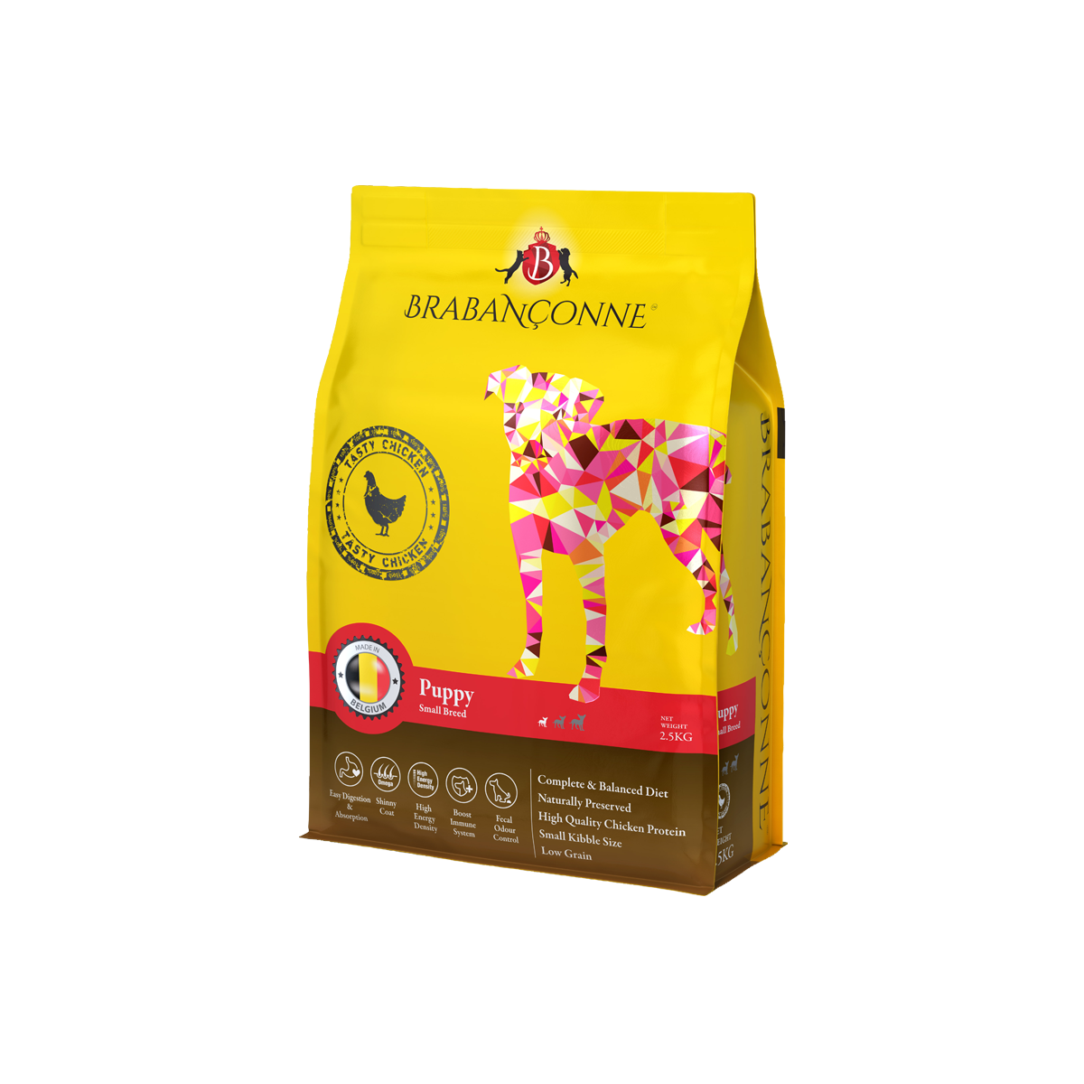 【Brabanconne 爸媽寵】日常系列 小型幼犬雞肉配方 2.5kg (小型幼犬/發育期專用 比利時製造 補鈣強骨 豐盈毛髮)
