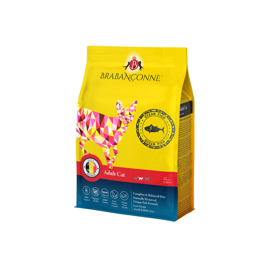 【Brabanconne 爸媽寵】日常系列 成貓魚肉配方 2.5kg (成貓專用 比利時製造 五種海洋魚 護膚爆毛與泌尿關節全面保健)