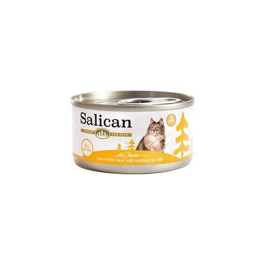 Salican 吞拿魚系列 白肉吞拿魚鯷魚啫喱 主食罐 85g
