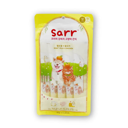 【Sarr】北歐天然魚油鮮肉泥 - 羊奶 • 雞肉 (15G x 5 條) (腎臟+免疫護理配方 | 零食級精準進補)